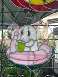 Ghost on flamingo