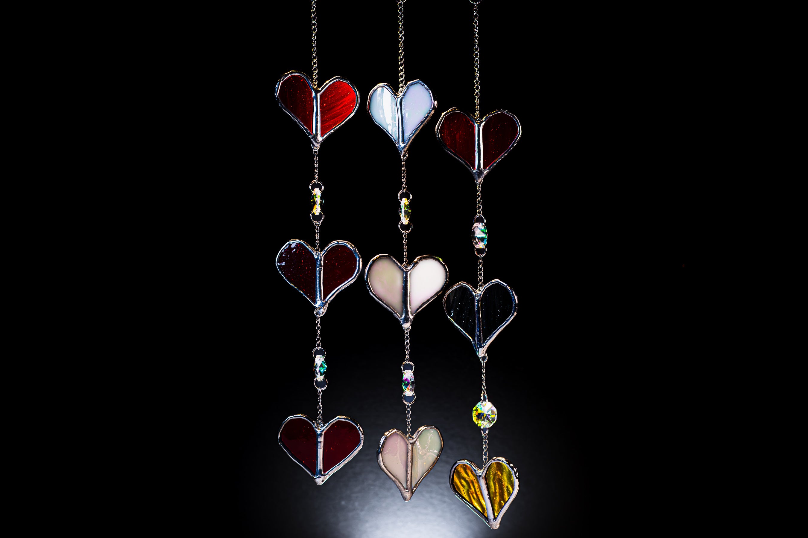 String of Hearts Suncatcher