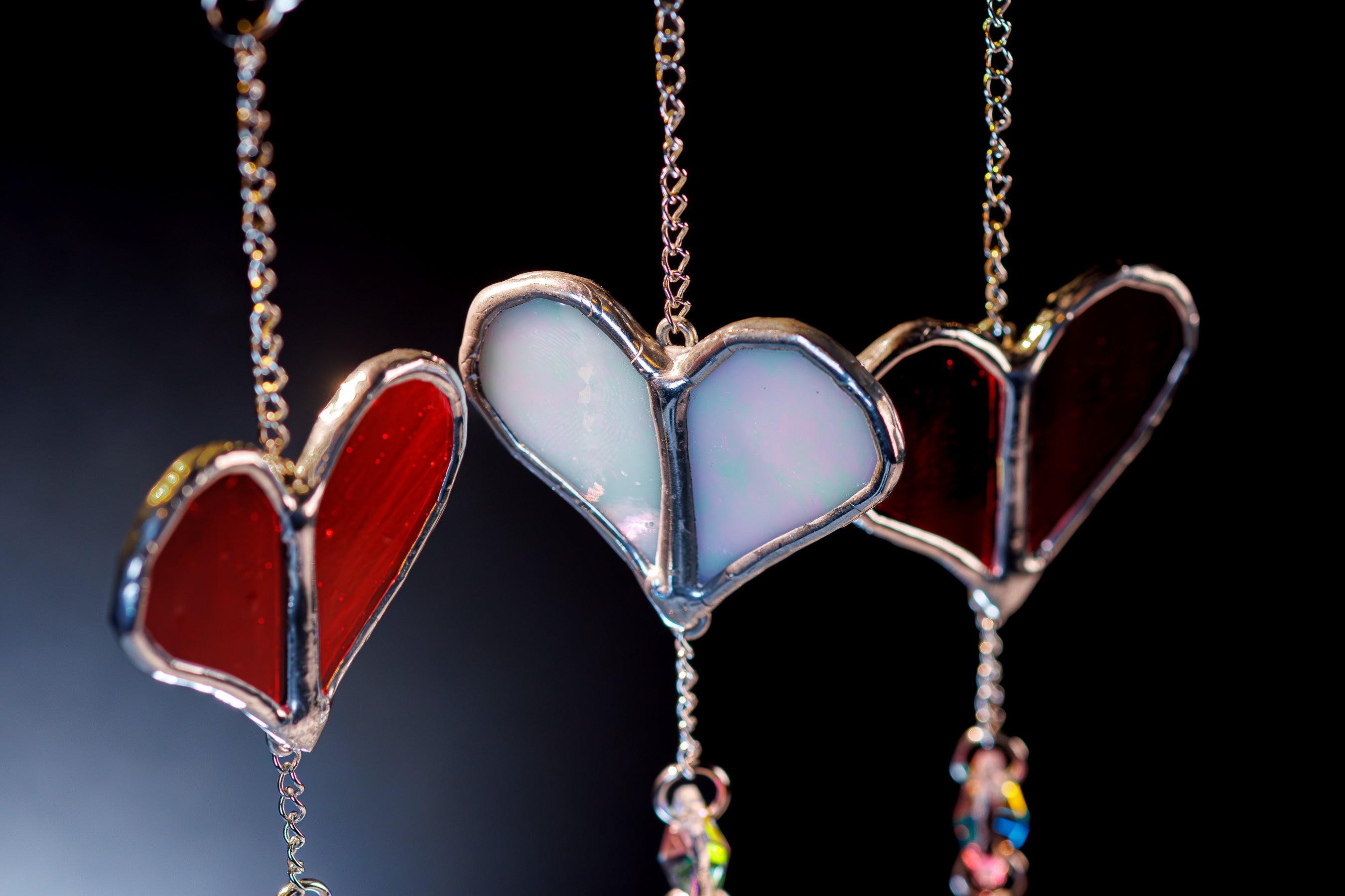 String of Hearts Suncatcher